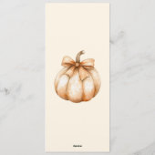Carte de menu, Menu de Thanksgiving, Dîner, Déjeun (Dos)