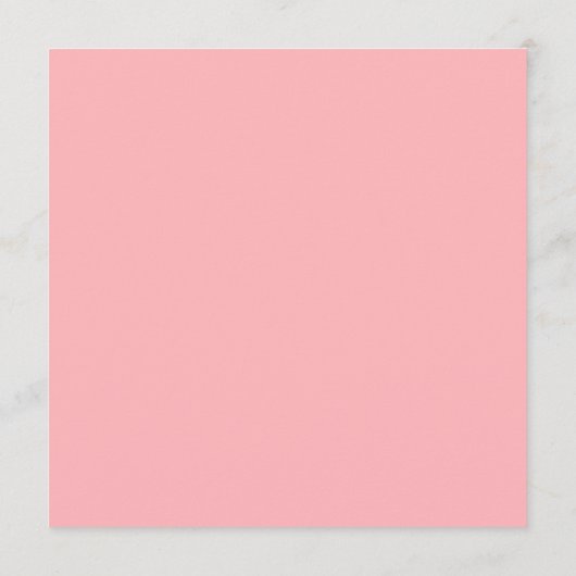 Carte de menu moderne Blush Pink Plat (Dos)