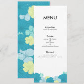 Carte de menu moderne // Tropiques luxuriants // B (Devant / Derrière)