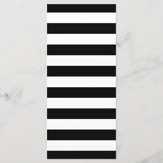 Carte de Menu Noir Rouge Blanc Argent (Dos)