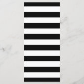 Carte de menu or rose noir et blanc (Dos)