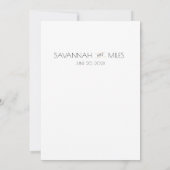 Carte de menu personnalisable Cadre Art déco (Dos)