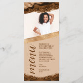 Carte de menu photo en Agate Brune (Devant)