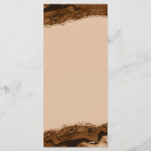 Carte de menu photo en Agate Marron (Dos)