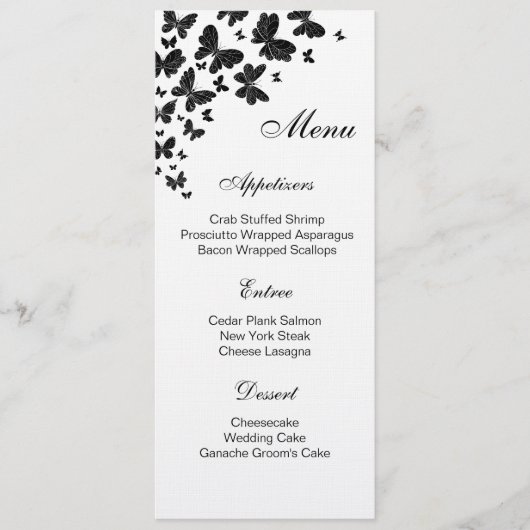 Carte de menu plat (Devant)