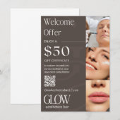 Carte de menu plat 4,5" x 6,25" (Devant / Derrière)