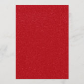 Carte de menu plat à effet de goutte rouge tomate (Dos)