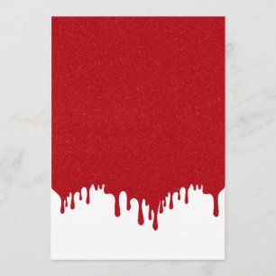 Carte de menu plat à effet de goutte rouge tomate