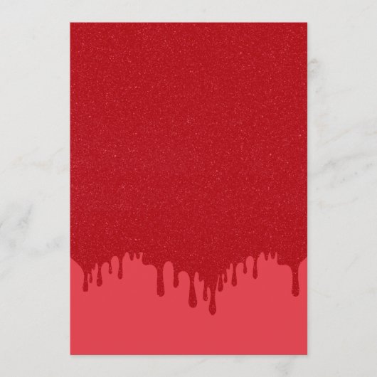 Carte de menu plat à texture goutte rouge tomate – (Devant)