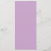 Carte de menu plat Lilac (Dos)