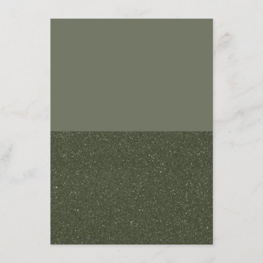 Carte de menu plat vert mousse à horizon divisé (s (Devant)