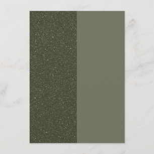 Carte de menu plate verte mousse bicolore – Person