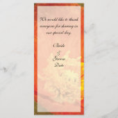 Carte de menu Poppy (Dos)