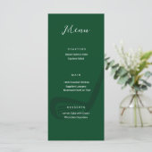 Carte de menu pour fête d'anniversaire sur le thèm (Debout devant)