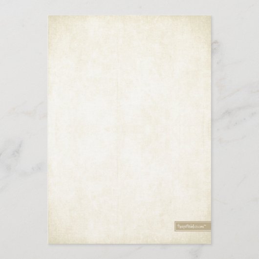 Carte de menu Recherche parties scintillant (Dos)