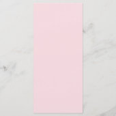 Carte de menu Romantic Blush Pink Peonies Wreath (Dos)