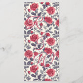 Carte de menu Rose (Dos)