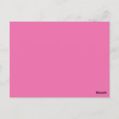 Carte de Menu Rose Florale Fuchsia & Fleurs Blanch (Dos)