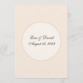 Carte de menu Roses blanches vintages (Dos)