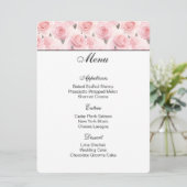 Carte de menu Roses Roses Roses Rose (Debout devant)