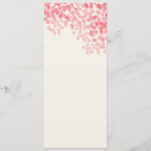 Carte de menu Rosy Light Douche (Dos)