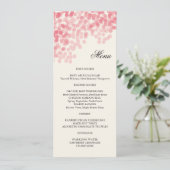 Carte de menu Rosy Light Douche (Debout devant)