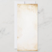 Carte de menu Rustic Country Dinner Paper (Dos)