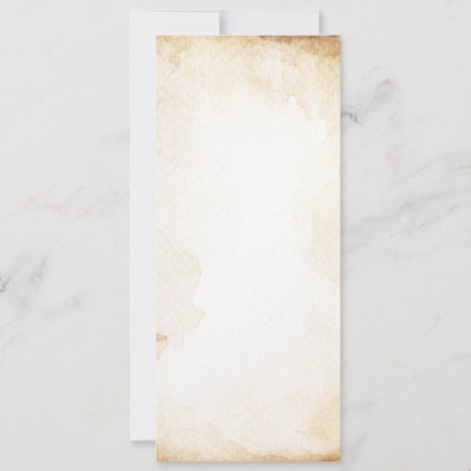 Carte de menu Rustic Country Dinner Paper (Dos)