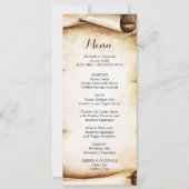 Carte de menu Rustic Country Dinner Paper (Devant)