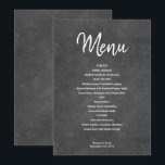 Carte de menu Rustique Black Chalkboard<br><div class="desc">Carte de menu Rustic Black Chalkboard Pour les articles correspondants veuillez écrire CB15 dans la boîte de recherche de ce magasin. En coque vous avez besoin de personnalisation,  soyez libre de me contacter szdesigns2021@gmail.com</div>