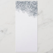 Carte de menu Silver Shimmer Light Shoot (Dos)