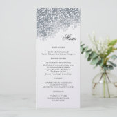 Carte de menu Silver Shimmer Light Shoot (Debout devant)