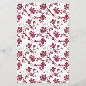 Carte de menu Sunflower Bourgogne White Mariage da (Dos)