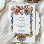 Carte de menu Titanic Cunard-White Star