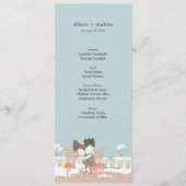 Carte de menu Whimsical Winter Wedding (Devant)
