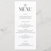 Carte de menu Whimsy moderne (Devant)