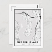 Carte de Mercer Island (Devant / Derrière)