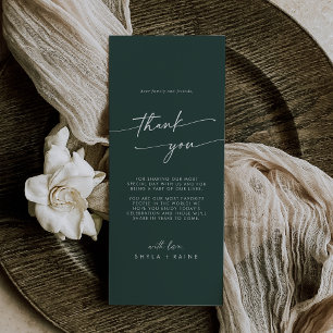 Carte de Merci Boho Chic Emerald Green