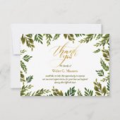 Carte de Merci botanique (Devant)