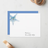 Carte de Merci de  d'Aquarelle (Devant/Arrière en situation)