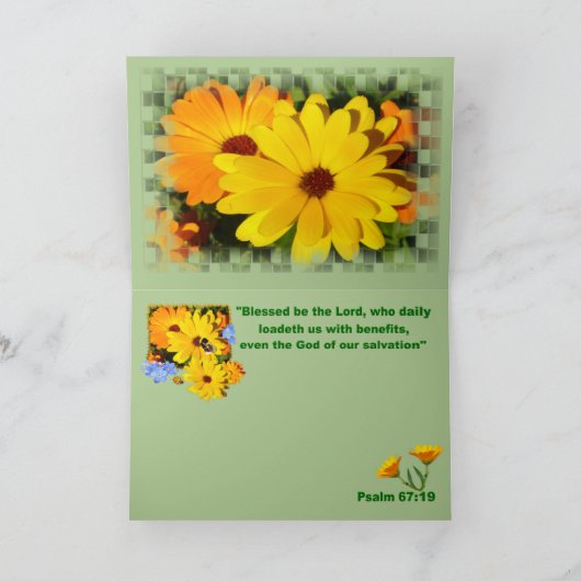 Carte de "MERCI" de SOUCI (Intérieur)