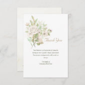 Carte de Merci floral de Whisper (Devant / Derrière)