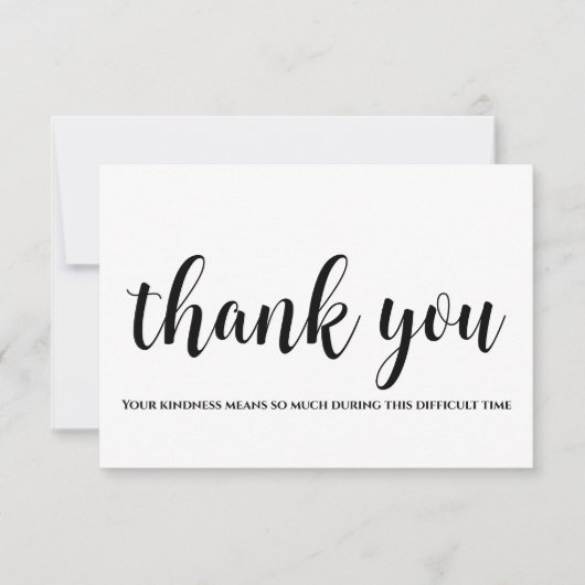 Carte de Merci minimaliste (Devant)