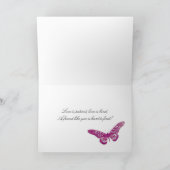 Carte de Merci Zebra Sparkle Hot Pink S (Intérieur)