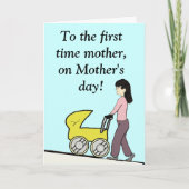 Carte de mère de première fois (Devant)