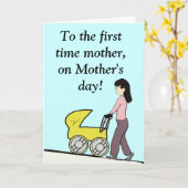 Carte de mère de première fois (Fleur jaune)