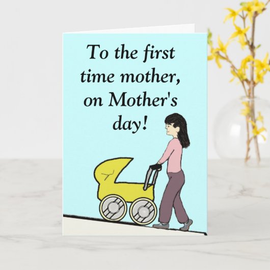 Carte de mère de première fois (Fleur jaune)