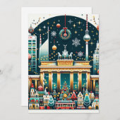 Carte de merveilles de vacances à Berlin vibrant (Devant / Derrière)