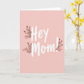 Carte de message affectueux pour maman (Fleur jaune)