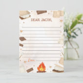 Carte de message avec note pour capsule temporelle (Debout devant)